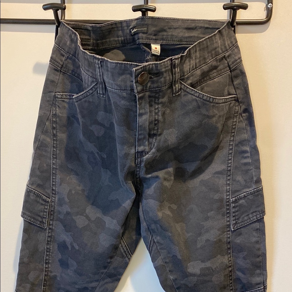 Gray Camouflage Cargo Pants